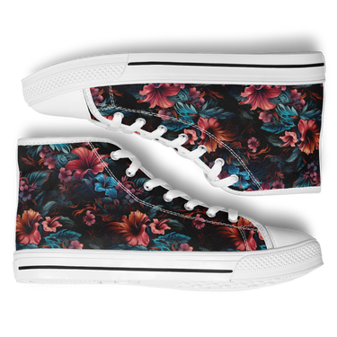 Chokefish™ Urban Peak Retro High Tops-Floral-006